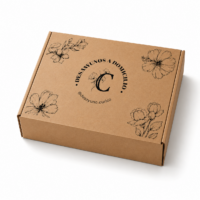 CAJA CARTÓN KRAFT CON LOGO MEDIDA 35x25x10 💳 3 cuotas de $26.500 sin interés