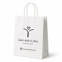 BOLSAS BLANCAS LOGO 30X41X12 (100U)