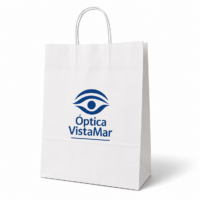 BOLSAS BLANCAS LOGO 22x30x10 (100U)