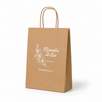 BOLSAS KRAFT LOGO 22x30x10 (100U)