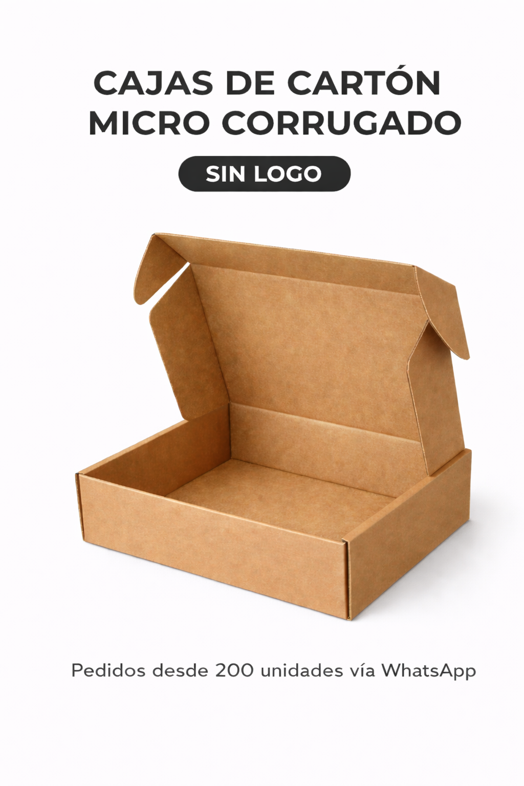 CAJA KRAFT CARTÓN MEDIDA 30x20x10 💳 3 cuotas de $16.167 sin interés