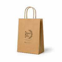 BOLSAS KRAFT LOGO 15x21x8 cm (100U)