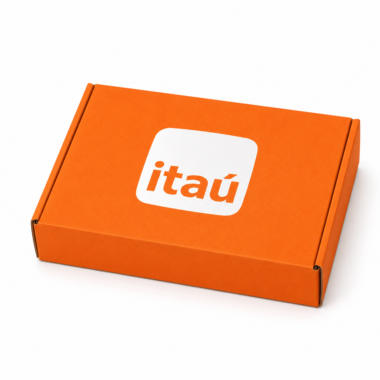 CAJA CARTÓN NARANJO CON LOGO 30x20x10 💳 3 cuotas de $23.167 sin interés