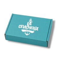 CAJA CARTÓN CELESTE CON LOGO 30x20x10 💳 3 cuotas de $23.167 sin interés